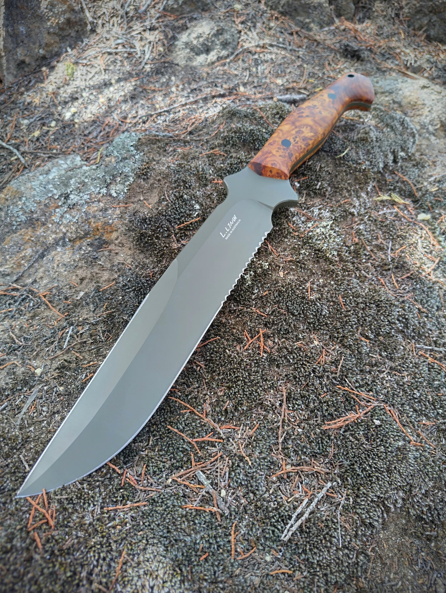 Bushranger-Serrated (Nitro V, Amboyna Burl)